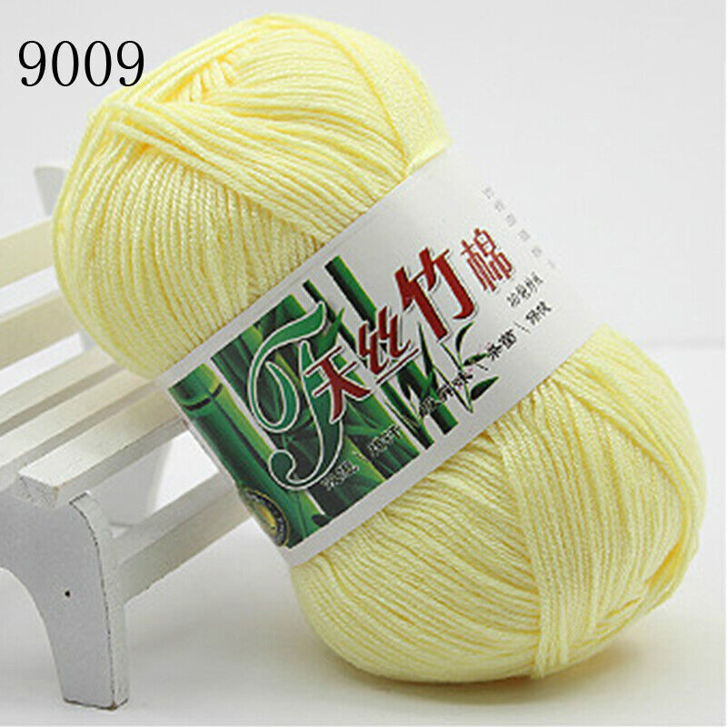 Hot Sale 50g Soft Bamboo Crochet Cotton Yarn Knitting Baby Knit Wool Yarn