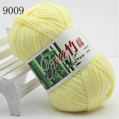 Hot Sale 50g Soft Bamboo Crochet Cotton Yarn Knitting Baby Knit Wool Yarn