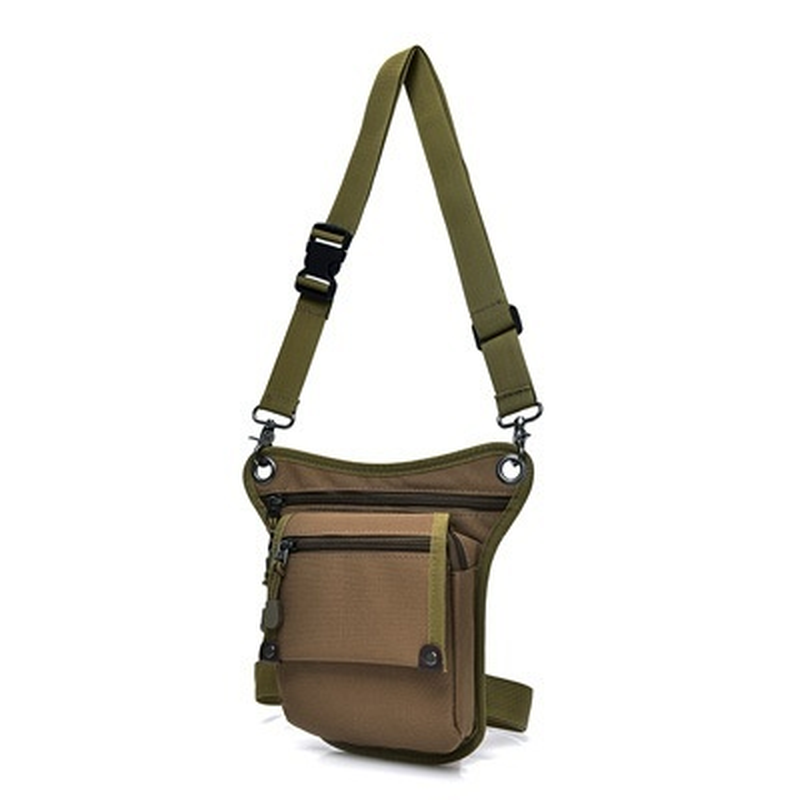 New Metal Detector Camouflage Bag Drop Leg Finds Pouch with Waist Shoulder Belt
