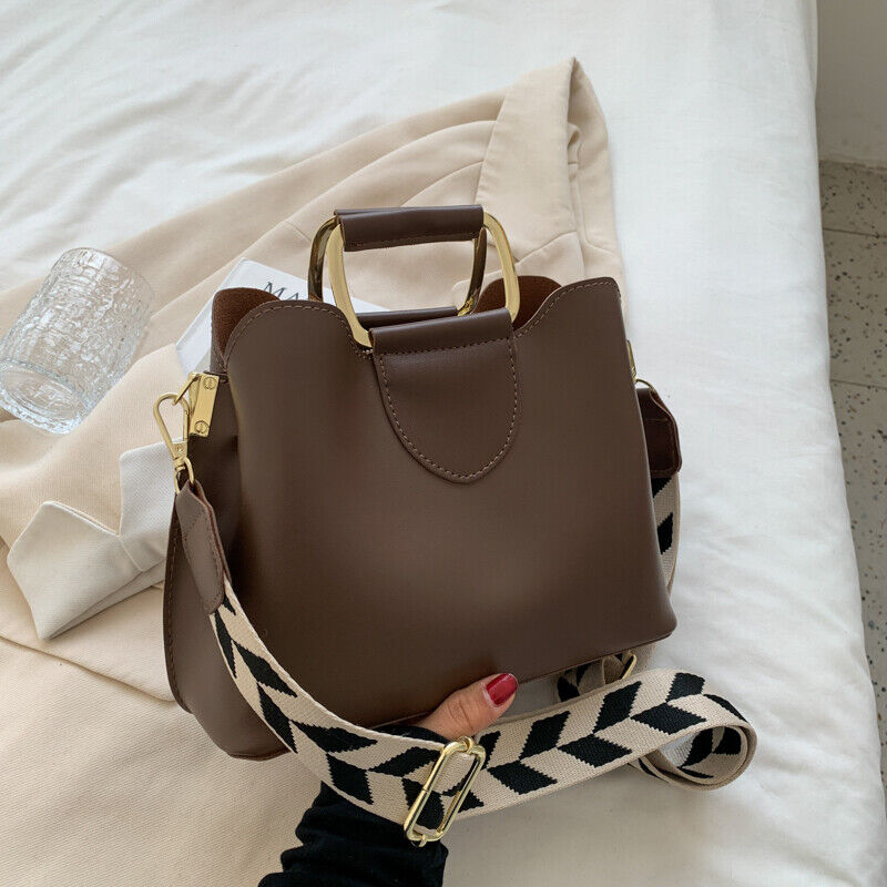 Women's PU Leather Small Crossbody Bags Handle Shoulder Purses and Handbag