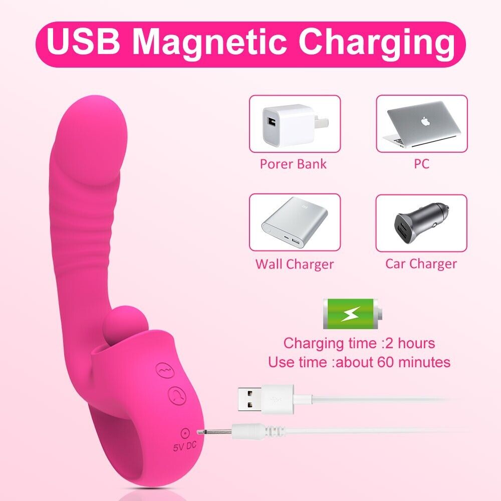 Upgraded Clitoral G Spot Vibrator 2 in 1 Dildo Vibrator Clitoralis Stimulator