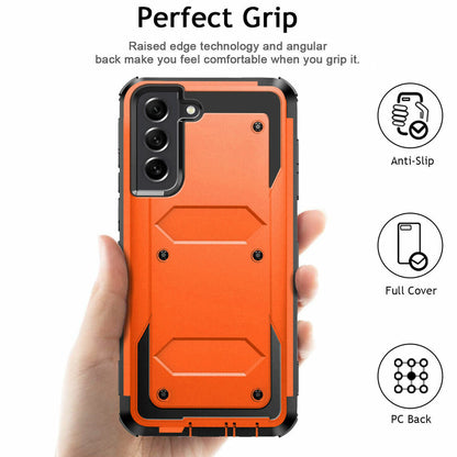 For Samsung Galaxy S21 FE 5G Shockproof Case Rugged Phone Cover w/ Accessories
