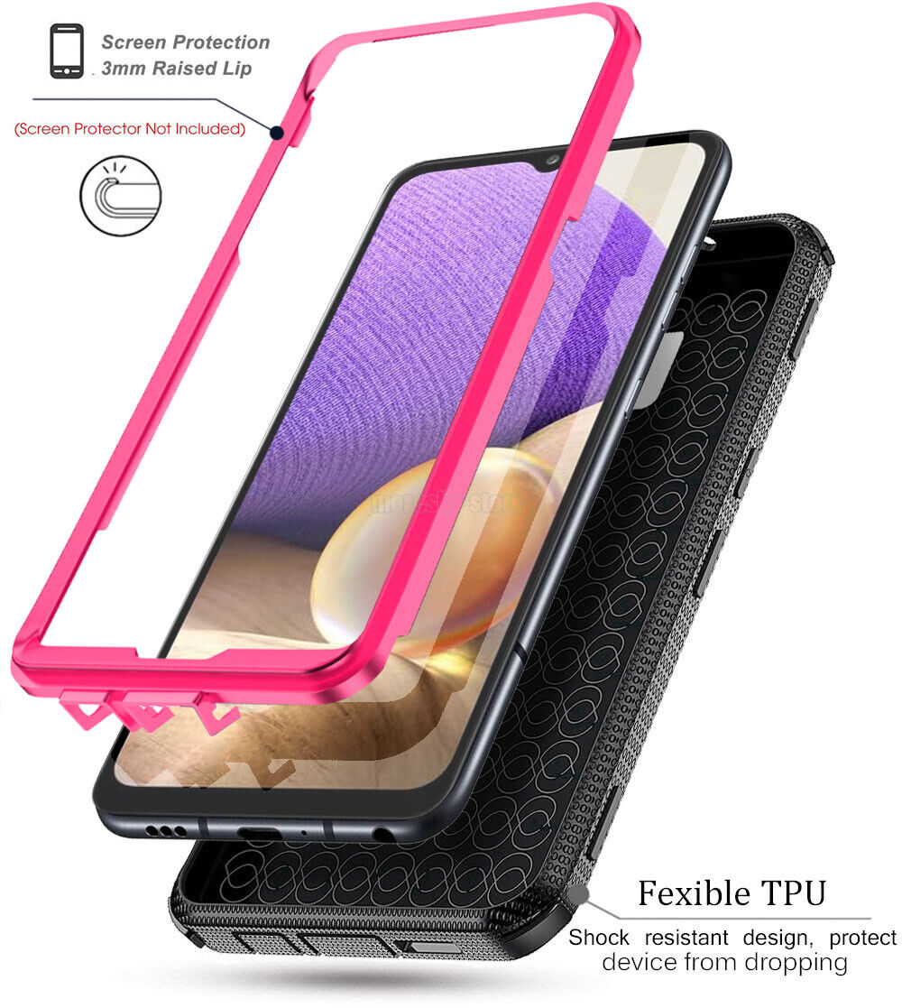For Samsung Galaxy A32 5G Ultra Shockproof Case Phone Cover w/ Accessories