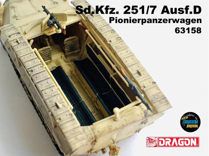1/72 German Sd.kfz.251/7 Half-Tracked Sapphire Armored Vehicle D Model