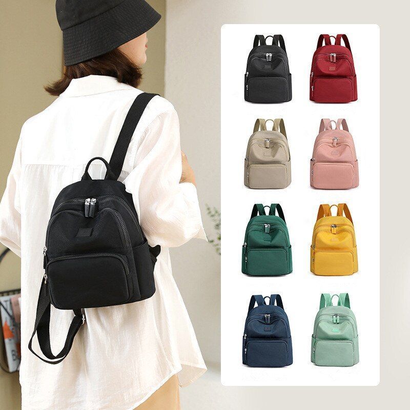Waterproof Leisure Backpack College Wind Small Backpack Multifunction Travel Bag