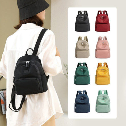 Waterproof Leisure Backpack College Wind Small Backpack Multifunction Travel Bag
