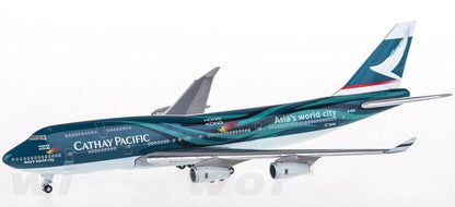 1:500 Hogan CATHAY PACIFIC BOEING 747-400 Passenger Airplane Diecast Plane Model