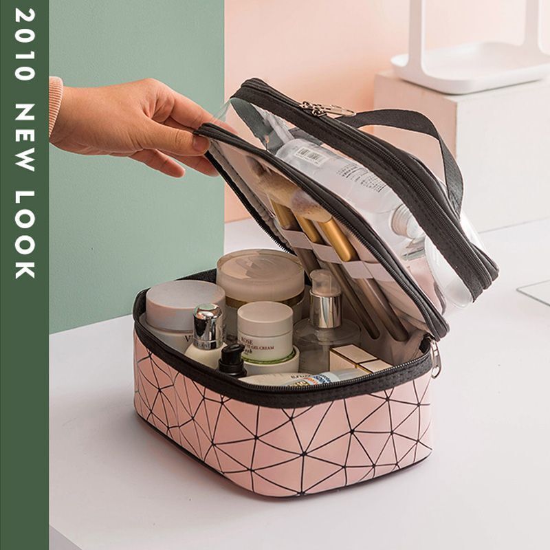 Travel Clear Makeup Bag Fashion Cosmetic Toiletries Organizer Waterproof Cases
