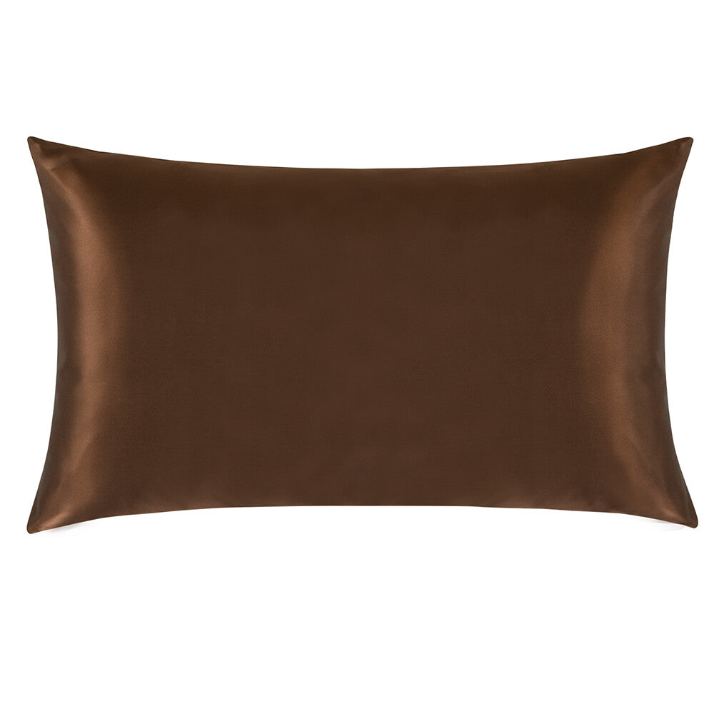 Pure Mulberry Silk Pillowcase Zippered 100% Silk Nourishes Hair Skin One piece