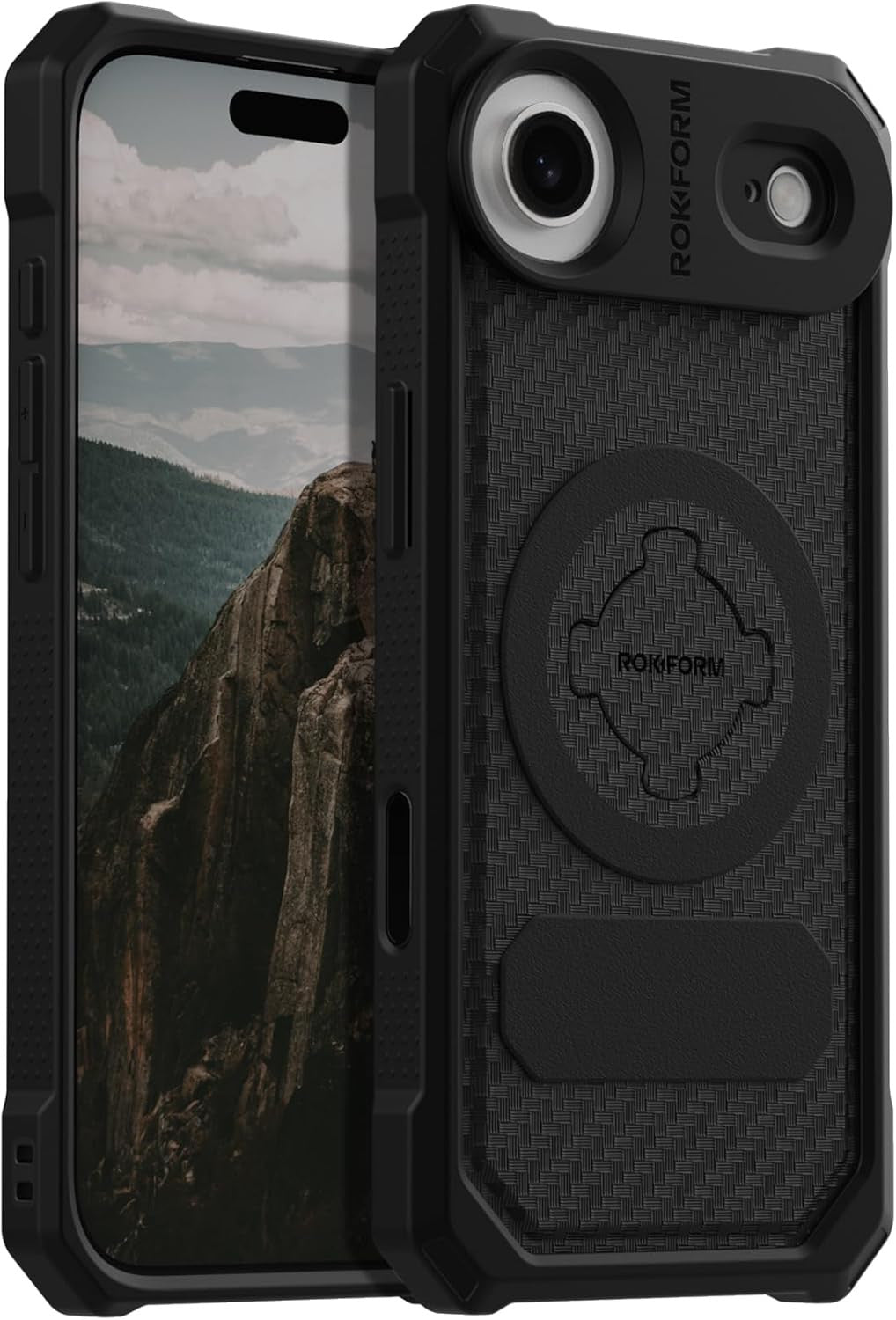 Rugged Case Compatible with Iphone 17 Air, Magnetic Cover (Black)