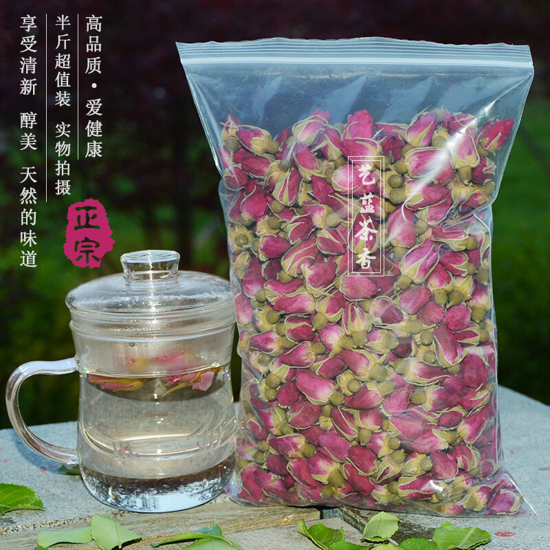 Chinese Flower Tea Organic Red Rose Buds China Herbal Dried Tea Health for Women