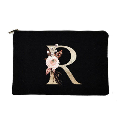 Makeup Bag Letter Print Traveling Case Organizer Storage Pouch Purse 14*22*14 CM