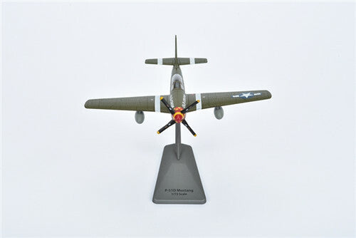 AF1 WWII US P-51D Mustang Fighter Green 1:72 DIECAST Aircraft Pre-builded Model