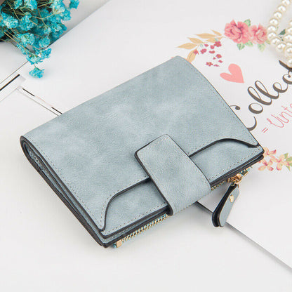 Female Coin Purse Card Clamps Cash Clip Women Wallet Billfold Lady Pouch Handbag