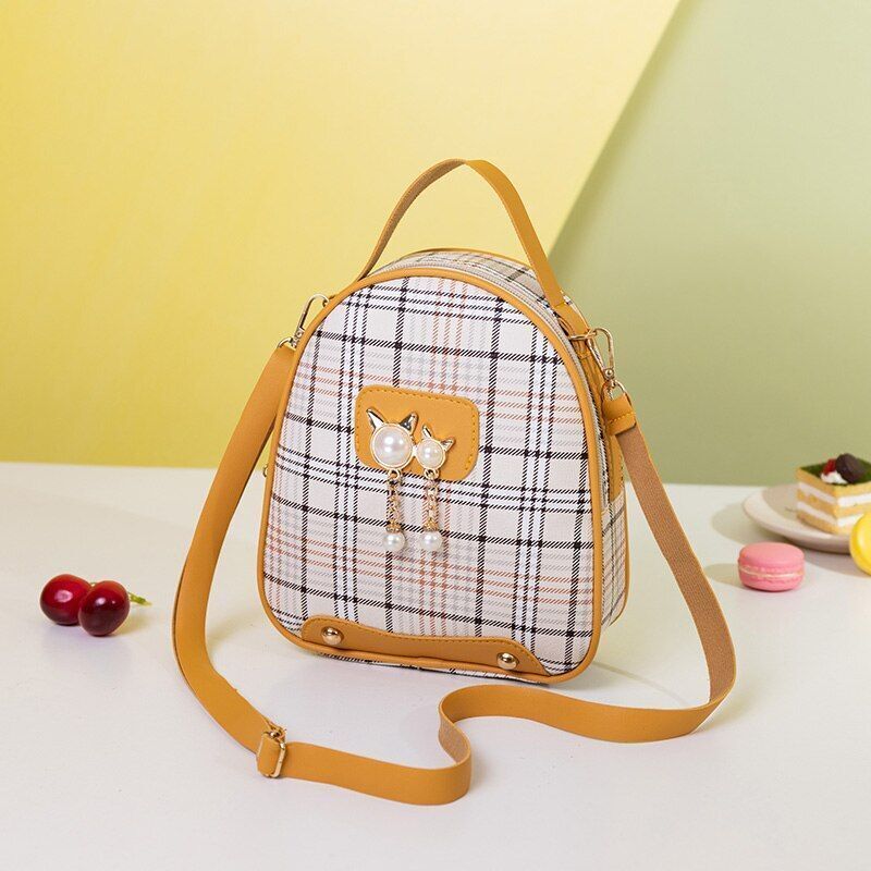 Mini Backpack Crossbody Bag Plain Small Women Shoulder Purse Style Bag Traveling