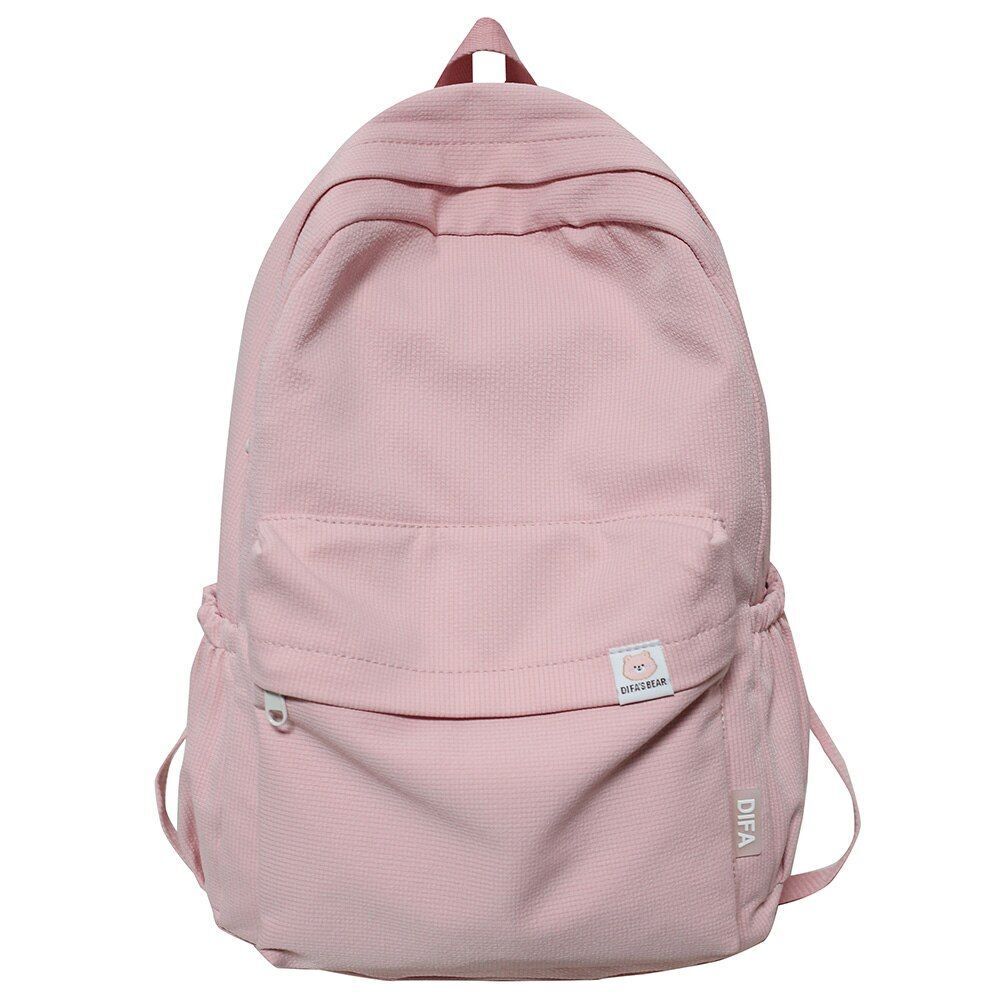 Cotton Bag Fabric Student Backpacks School Bag Fashion Backpack 29*13*43CM Green