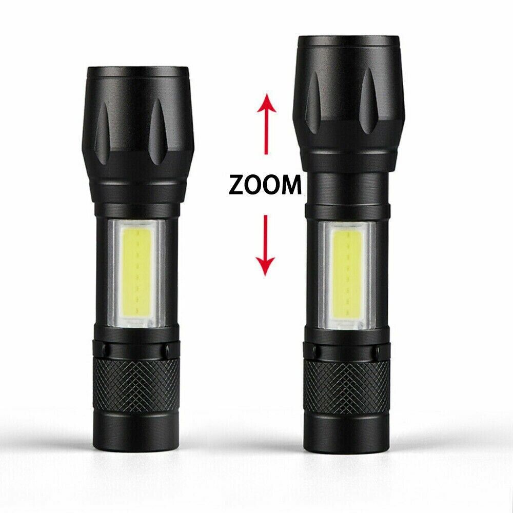 2 Lamparas de mano recargables USB led linternas alta potencia lumens potente