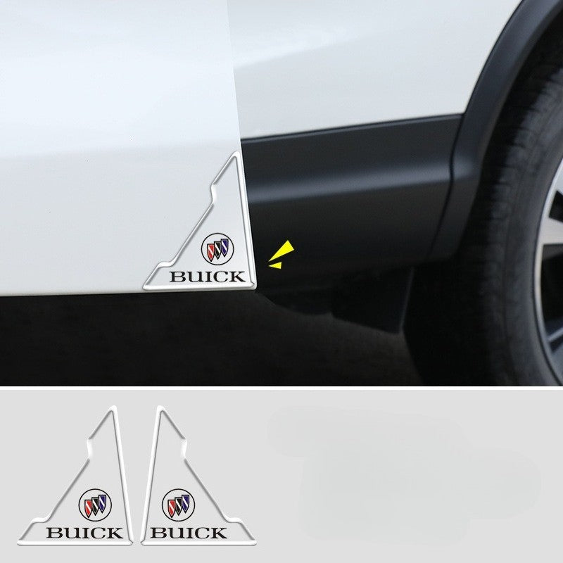 2-piece car door corner anti-collision strip transparent protective tape