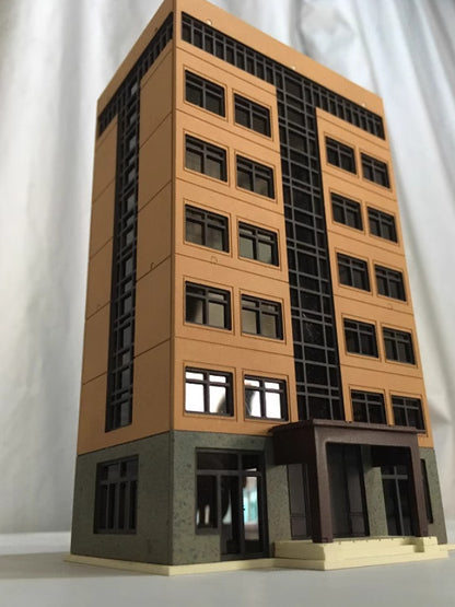N Scale Outland Building Model Railway House 1/150 Office Building Scene Model