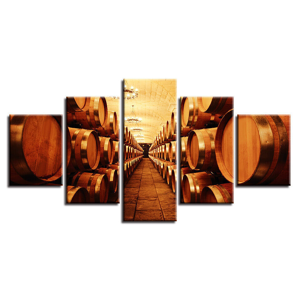 Jesus Christ Portrait Canvas Prints Painting Wall Art Home Cellar WiPicture 5PCS