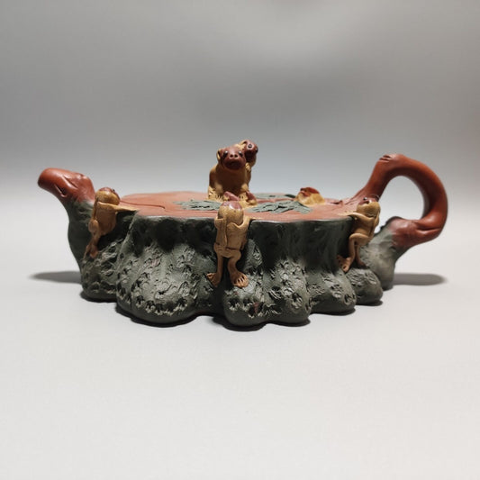 Chinese Yixing Purple Clay Teapot Tea Set Pot Zisha Ceramic Cute Decor Figurine