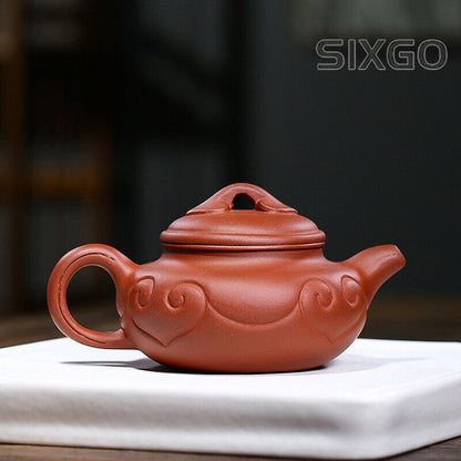 China Yixing Zisha Pottery Plain Cement Clay Handmade 250cc As One Wishes Teapot