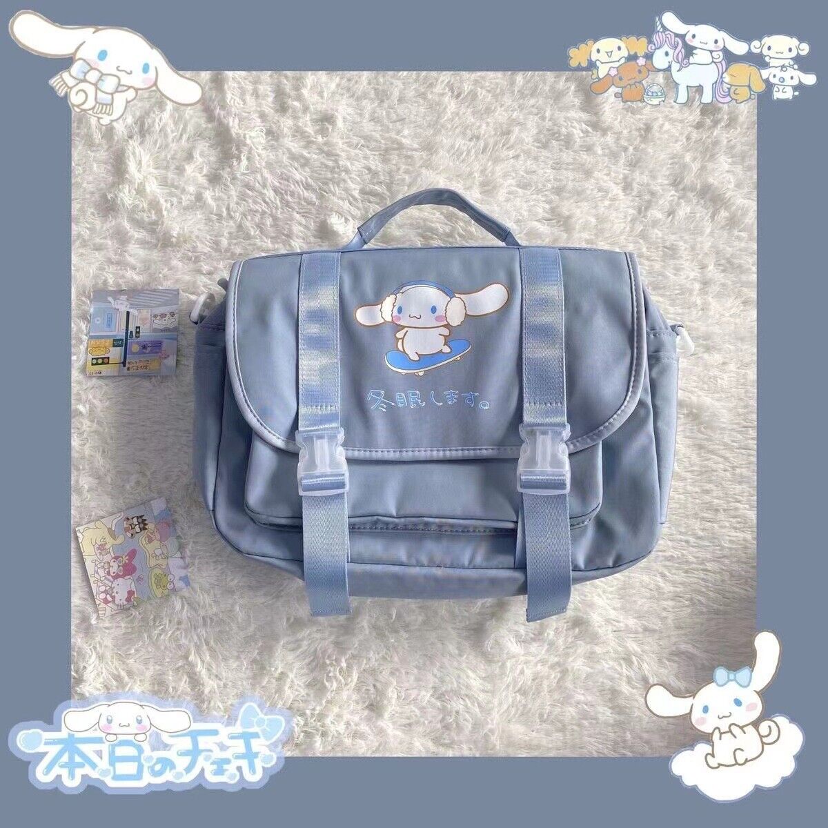 Sanrio Student Diagonal Straddle Bag Cinnamonroll Kuromi Backpack Uniform Bag