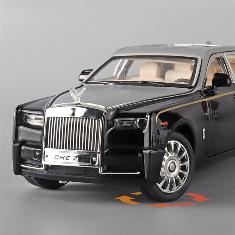 1:24 Rolls-Royce Phantom Druckguss Modell Auto Spielzeug Fahrzeuge Schalllicht Sammlung-