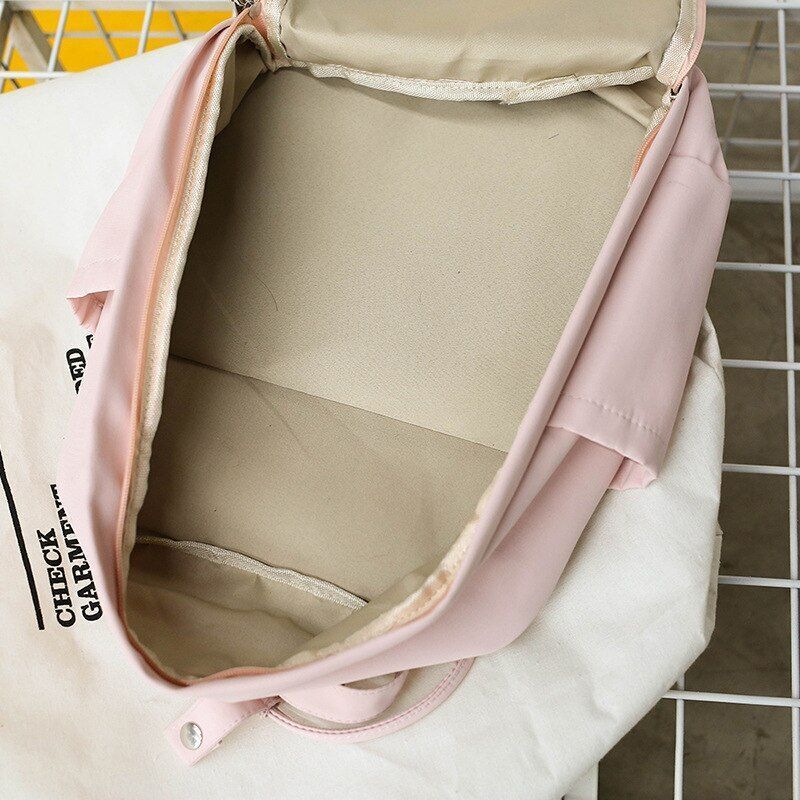Nylon School Bags Black Women School Laptop Bag Traveling Shoulder Bags Rucksack