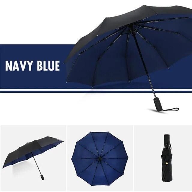 Strong Luxury Business Windproof Double Layer Resistant Umbrella Fully Automatic