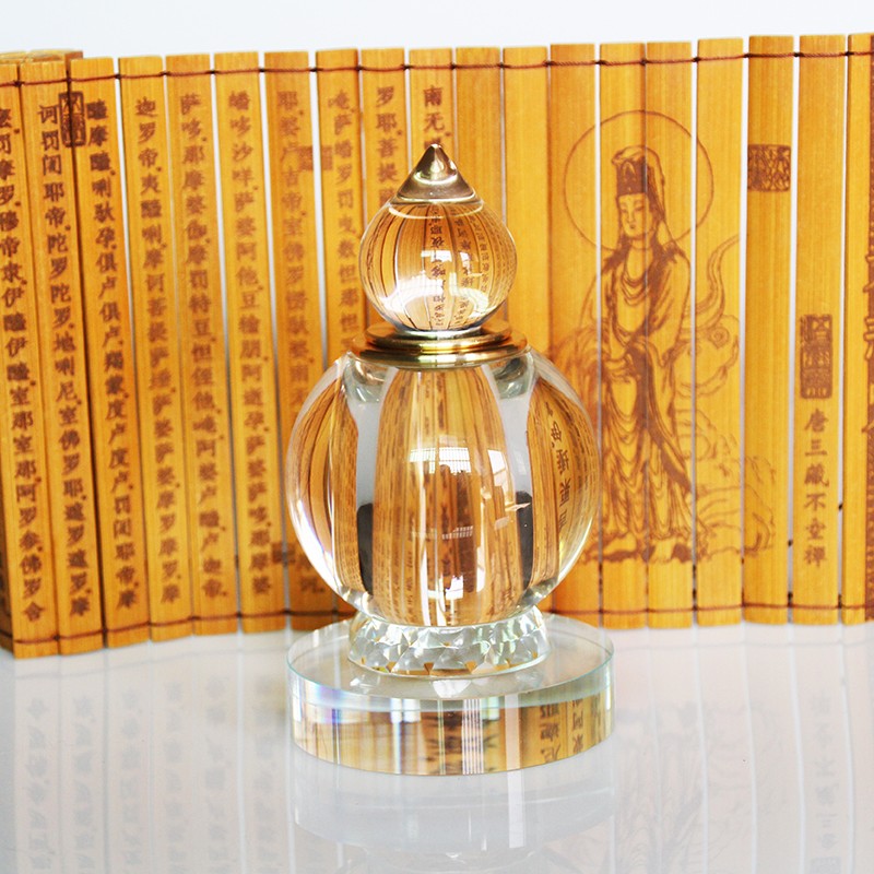 15CM New Large Crystal Stupa Reliquary Pagoda Gau Box for Buddhist Offering
