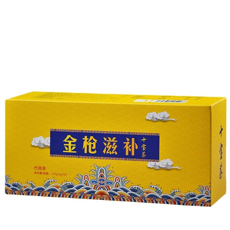 150g Golden gun tonic ten treasure tea ginseng five solid tea health bag tea