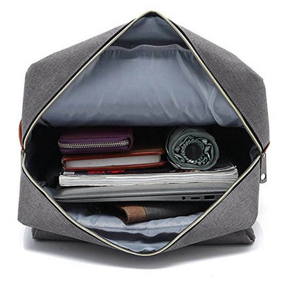 Fashion Vintage Laptop Backpack Women Canvas Bags Men Canvas Travel Backpacks