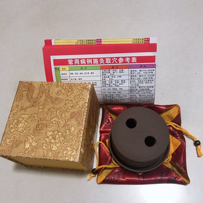 Yixing Handmade Moxa Purple Sand Eight Diagrams Moxibustion Pot Wormwood Tool 艾灸