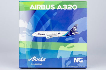 1:400 NG Model Alaska AIRBUS A320 Passenger Aircraft Diecast Airplane Model