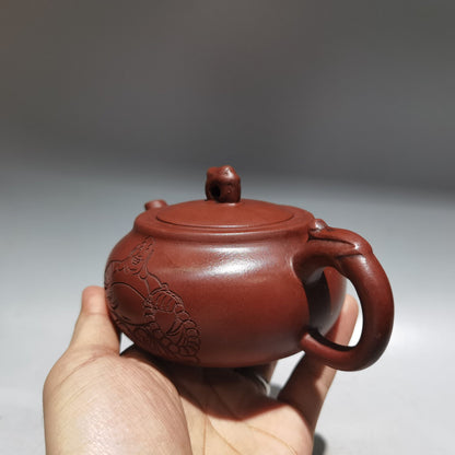 Chinese Yixing Zisha Clay Handmade Exquisite Teapot （龙壶 底款：顾景舟）