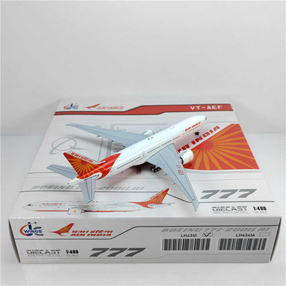 1:400 JC Wings AIR INDIA BOEING B777-200LR Passenger Airplane Diecast Model