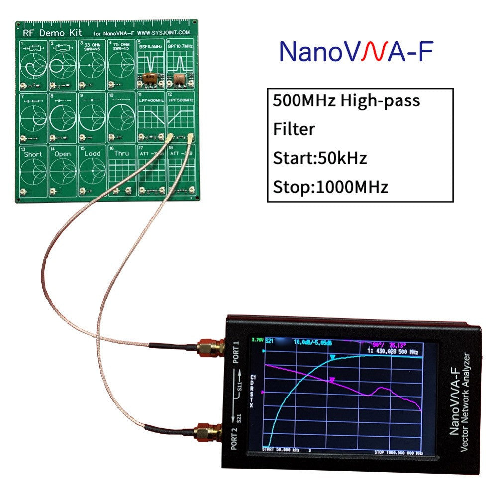 RF Radio Frequency Test PCB Board Filter Attenuator For Nano VNA-F Anaylzer