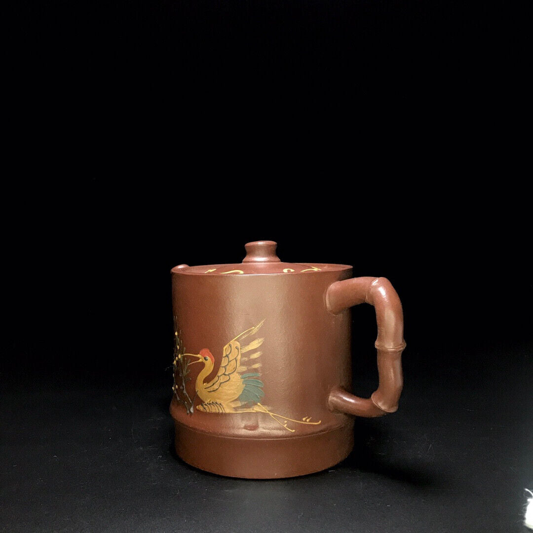 Chinese Yixing Zisha Clay Handmade Exquisite Teapot （高竹桶 底款：汪寅仙）