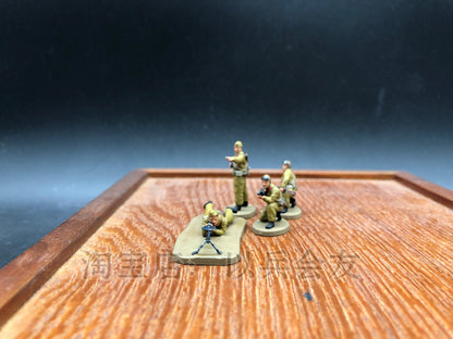 1/72 4Pcs World War II Soviet Parachute Soldier Model