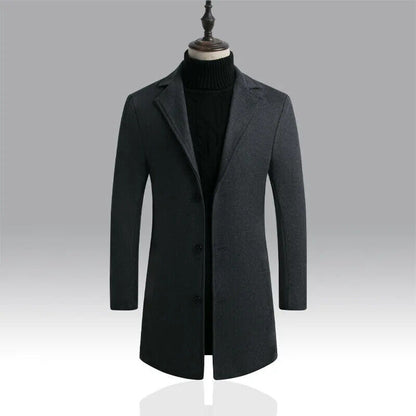 Men Jackets Men Slim Fits Coats Business Mens Long Winter Outwears