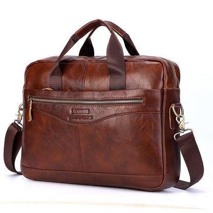 Men Genuine Leather Handbags Leather Travel Bags Men's Crossbody Shoulder Bag