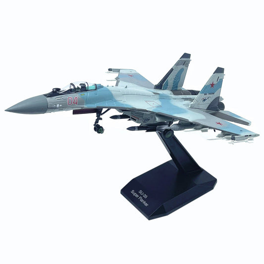 1:100 MILITARY China Air Force SU-35 Super Flanker Fighter Diecast Plane Model