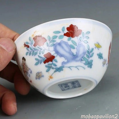 Exquisite Old Porcelain Famille-Rose Porcelain - Chicken Bowl Ming Chenghua