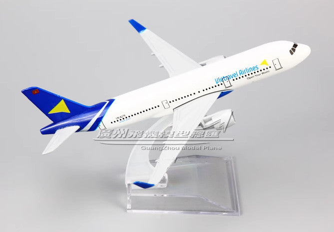 16CM Vietravel Airlines AIRBUS A321 Passenger Airplane Diecast Aircraft Model