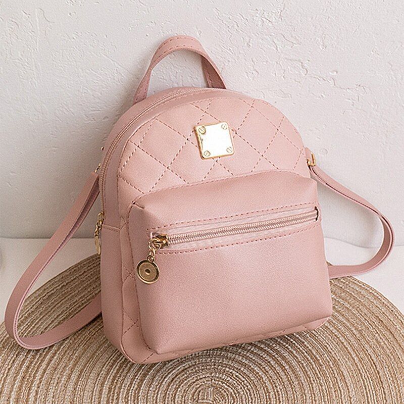 Backpack Synthetic Leather Small Bags Retro Handbag Phone Purse Pouch Travel 1PC