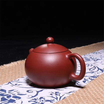 Authentic Yixing Zisha Tea Pot Dahongpao Clay Xishi Teapot & Ball Filtration Set