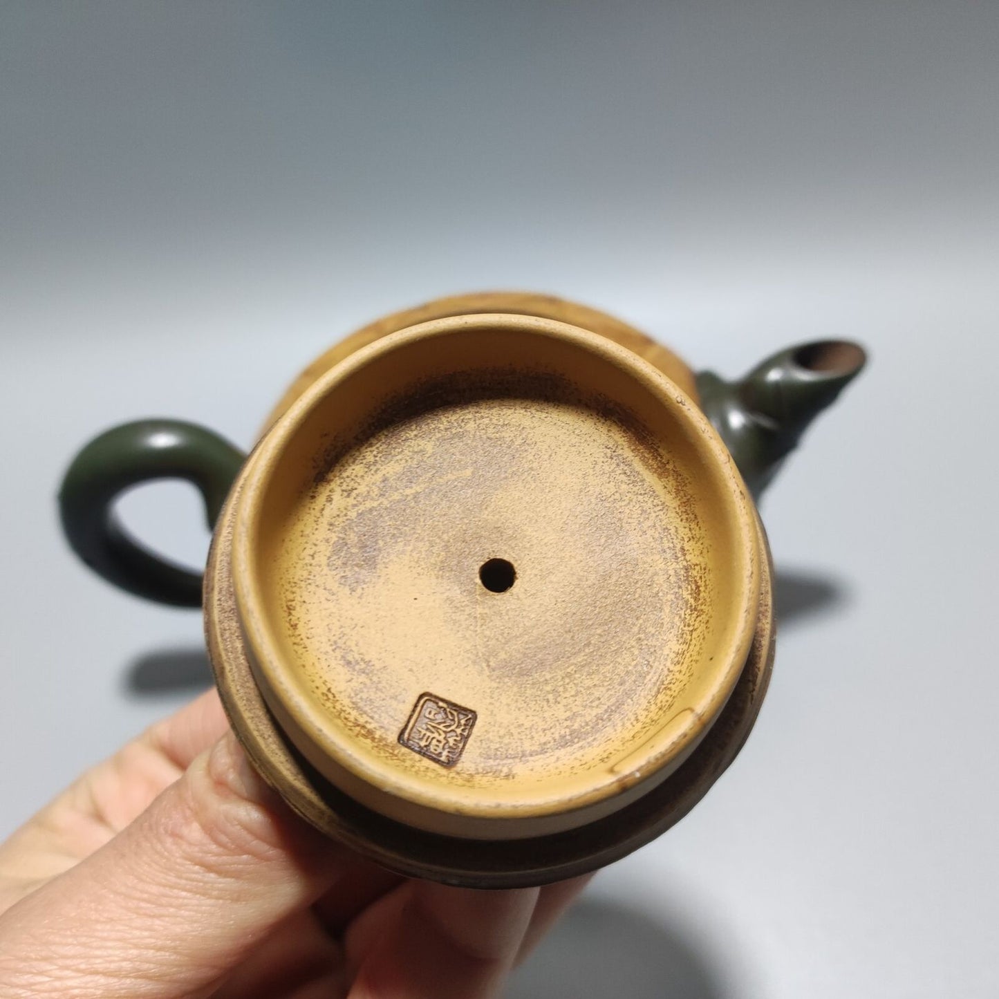 Vintage Chinese Yixing Purple Clay Teapot Zisha Ceremony Frog Lotus Seed Teaware