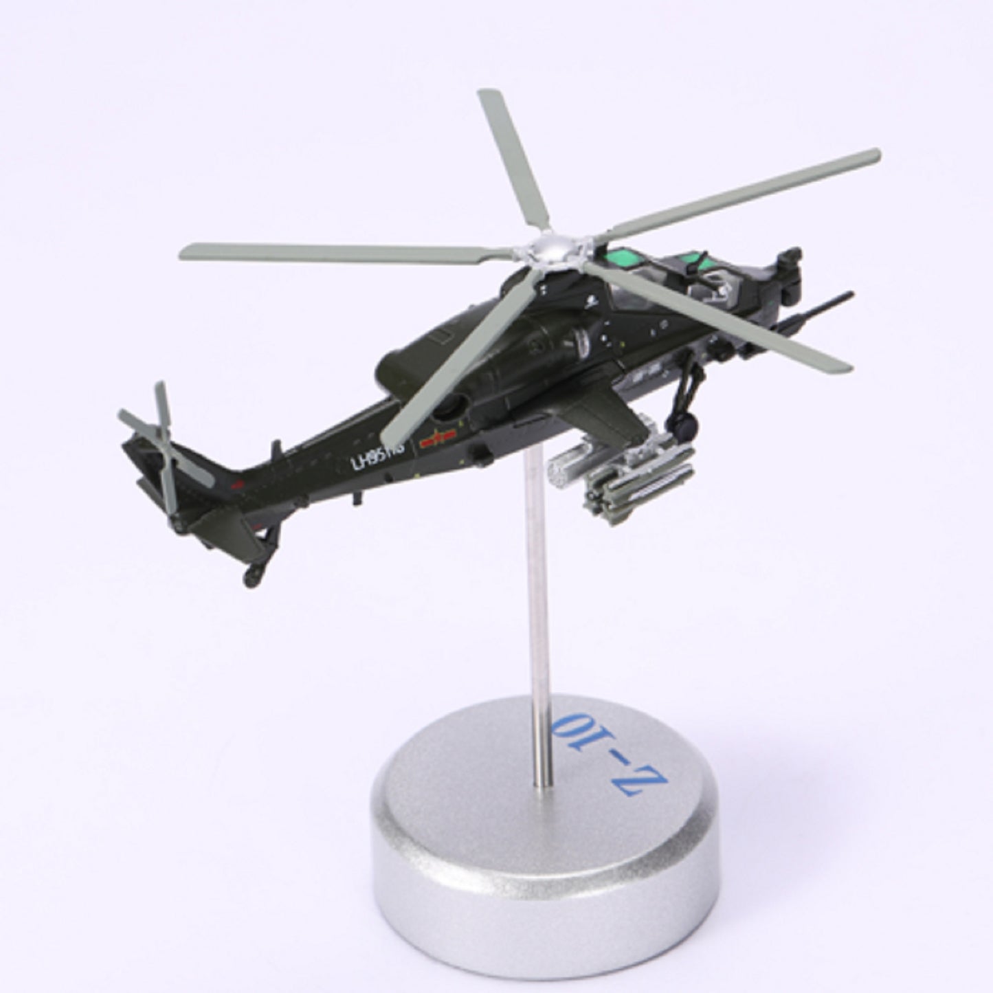 High Simulation 1/100 Chinese Armed WZ-10 Helicopter Model Military Plane