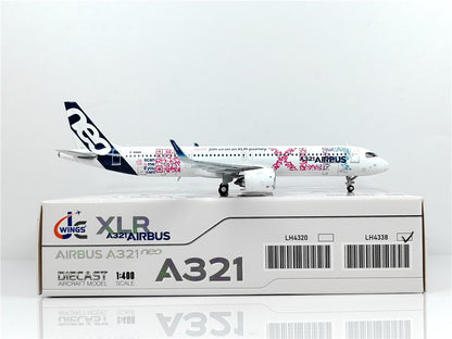 1:400 JC Wings AIRBUS A321neoXLR Passenger Airplane Diecast Aircraft Model